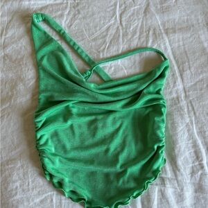 Tiger Mist Green Crop Top